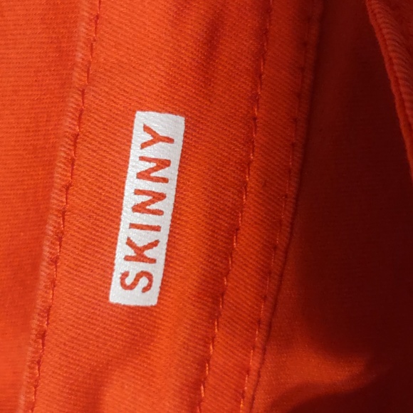 Missimo Skinny Jeans Juniors Size 7 Fit 6 Red Orange - Picture 6 of 9